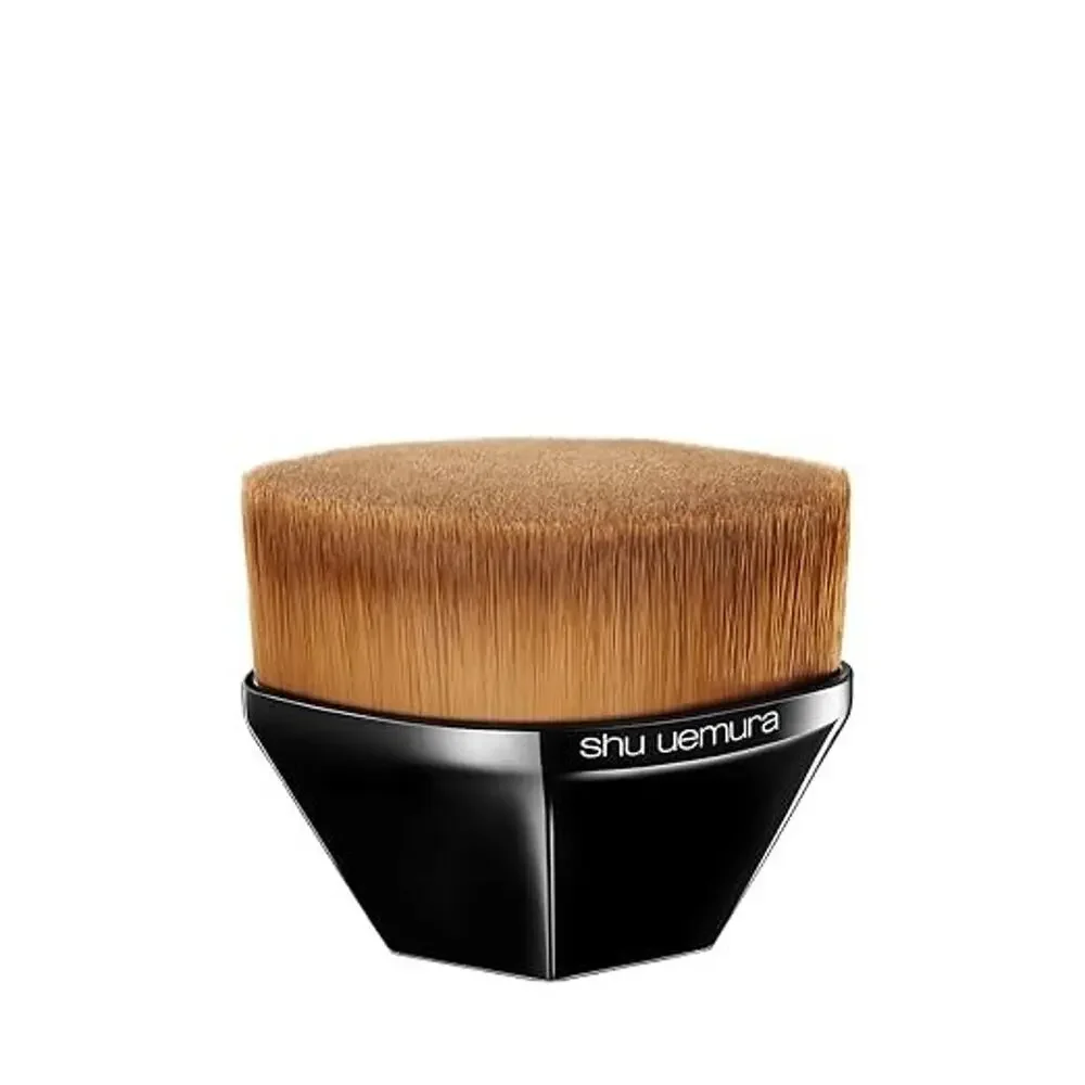 Shu Uemura Petal 55 Foundation Brush Makeup Applicator White Case